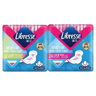 Libresse薇尔日用240mm16片卫生巾棉柔亲肤学生姨妈巾包邮