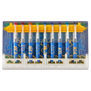 故宫文具九龙壁中性笔套盒9支装签字笔创意文具中国风礼盒女神节