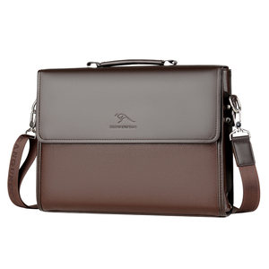 宝谛袋鼠男包单肩包真皮斜挎包手提皮包挎包男商务公文包休闲背包