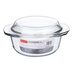 Fenix家用钢化玻璃碗微波炉专用汤煲可加热器皿耐高温蒸蛋盆带盖