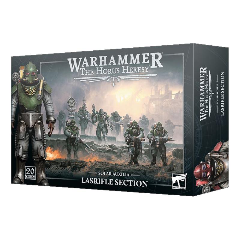 战锤30K 31-73荷鲁斯之乱 太阳辅助军 步兵 LASRIFLE SECTION拼装