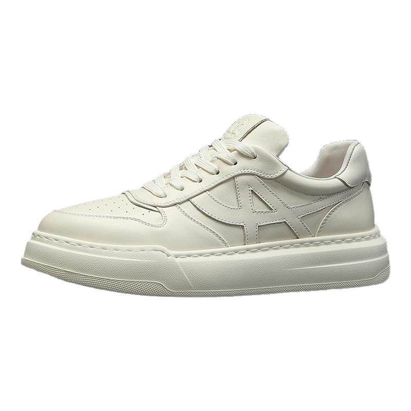 潮流板鞋男款2024新款头层牛皮韩版潮鞋鞋子真皮小白鞋男鞋休闲鞋