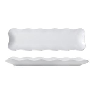 2025新款长方形寿司盘蒸鱼盘10寸家用陶瓷凉菜盘长条盘小号鱼盘