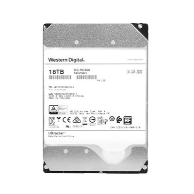 WD西部数据3.5寸18T硬盘WUH721818ALE6L4企业级服务器HC550硬盘