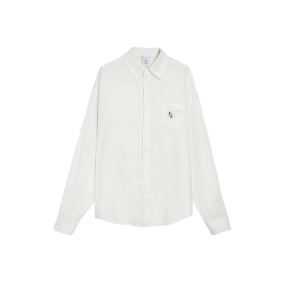 TurnSignal纯亚麻长袖衬衫女