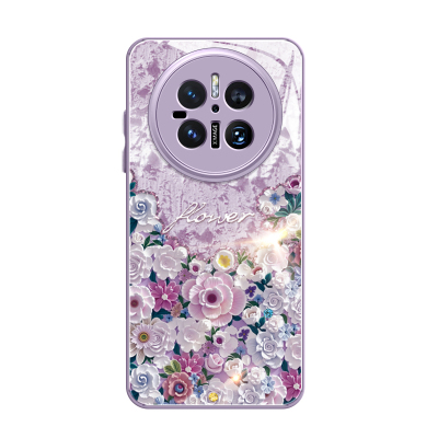 油画繁花适用华为mate70手机壳