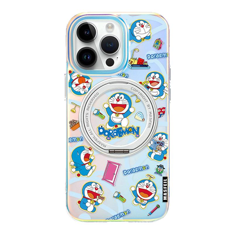 ANGYING × 奇妙道具适用iphone17promax手机壳新款苹果16pro磁吸保护套ip15支点可爱好看Lo5叮当猫13带支架