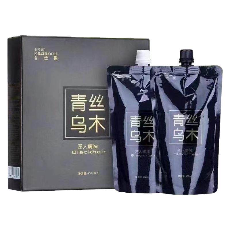 青丝乌木黑油不沾头皮染发剂