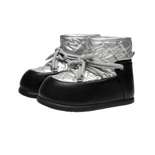 【孟佳同款】MIO米奥冬保暖加绒加厚松糕雪地靴酷萌设计师短靴女