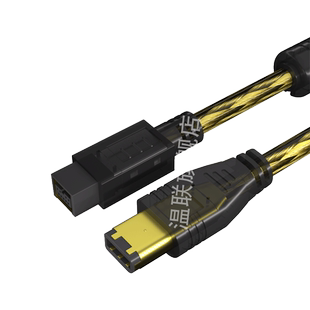 IEEE1394火线800转600转接线6PIN对9PIN数据传输线工业相机视频采集卡飞思数码相机后背连接线6-9双磁环