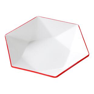 祥源美密胺餐具盘子商用六角盘餐厅饭店创意沙拉凉菜凉拌餐盘菜盘