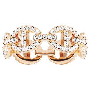 APM Monaco Maille Marine猪鼻子戒指女玫瑰金色新年情人节礼物