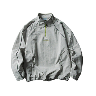 BREAK MIX 户外机能防风防水软壳夹克男反光条休闲骑行服套头外套