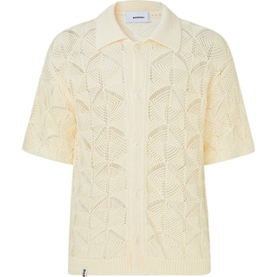 【折扣】BONSAI 秋冬男宽松镂空开襟衫针织衫