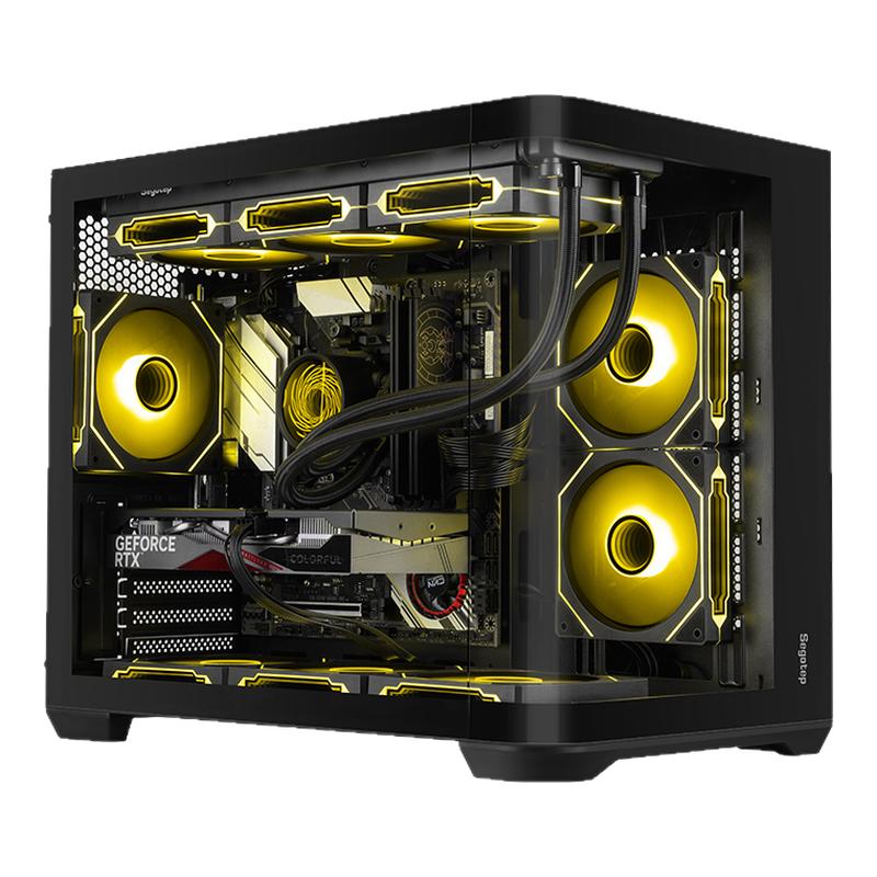 COLORFIRE官方旗舰店i5 12600KF/RTX5060 8G海景房电脑主机电竞游戏七彩虹5060Ti台式机14600KF组装DIY整机
