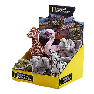 国家地理仿真动物玩具公仔非洲大象鳄鱼火烈鸟犀牛鳄鱼河马公仔