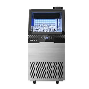新飞商用冰块制冰机大型奶茶店专用实心冰块桶装水透明冰块制冰机