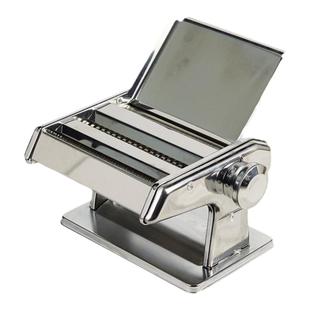 山东龙口复兴牌手动家用面条机压面机小型手摇不锈钢两刀带托板新