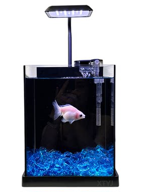 底座灯一体桌面鱼缸升级加厚5MM