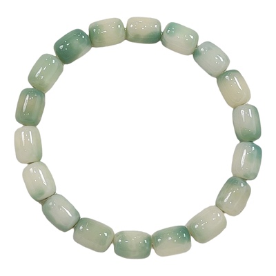 天然多宝花皮小年糕菩提子手串