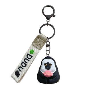 2025年新款红山动物园佛系木鱼杜杜车钥匙扣男情侣钥匙链书包挂件