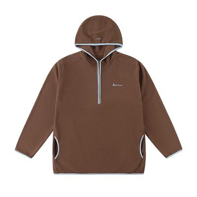 【远红外发热绒绒衣】奕时代男童连帽卫衣大童半拉链上衣加绒帽衫