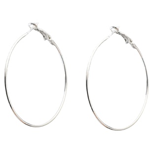 超细大圈耳环ins欧美夸张轻款大圈圈耳针耳饰个性简约无耳洞耳夹