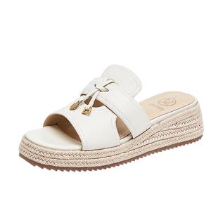 思加图新款休闲拖厚底增高一字拖凉拖鞋外穿女鞋H2264BT5