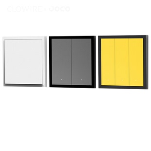 JOCO智能开关面板LUX Sport系列零火智能开关面板一键/二键/三键