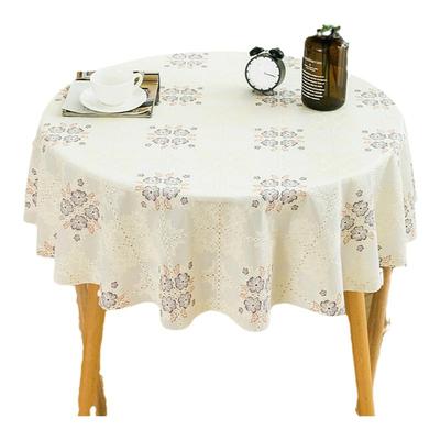 圆桌桌布防水防油免洗pvc塑料