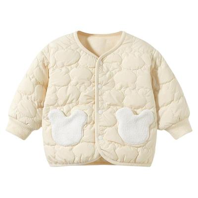 宝宝春秋冬棉服羽绒加绒儿童棉袄