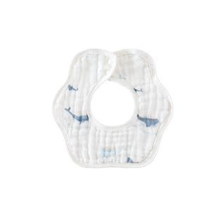 babylove婴儿围嘴纯棉纱布花瓣新生儿口水巾防水防吐奶宝宝围兜