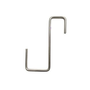 实心304不锈钢方形管挂钩子阳台防盗网门后挂晒衣百货仓库勾直销