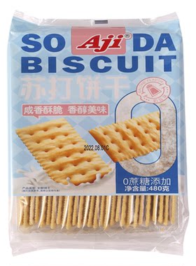 Aji苏打饼干480g无蔗糖休闲零食