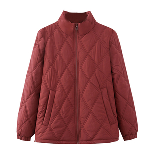 加绒加厚妈妈棉衣秋冬装新款休闲宽松棉袄中老年时尚保暖棉服外套