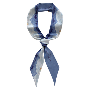 如是敦煌 艺术感长条优雅双面小丝巾中国风发带绑发春秋装饰领巾