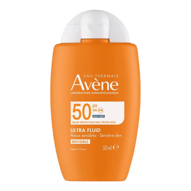 雅漾Avene高效透薄雾面蓝光防晒乳SPF50无香料50ml室内外日常通勤