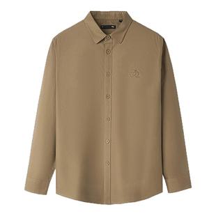 HLA/海澜之家中华龙纯棉长袖休闲外套衬衫25秋新龙刺绣时尚衬衣男