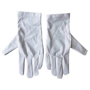 珠宝店导购专用钻石拍照黑色白色薄款奢侈品专柜展示手套弹力防尘