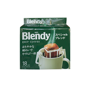 日本进口AGF blendy挂耳咖啡浓郁手冲滤袋滴漏式美式黑咖啡粉18包