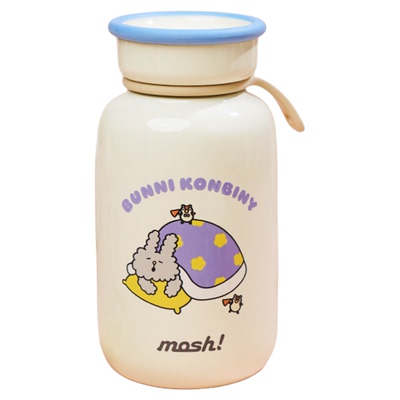【Bunni兔联名款】mosh拿铁杯女生高颜值便携小巧随行水杯保温杯