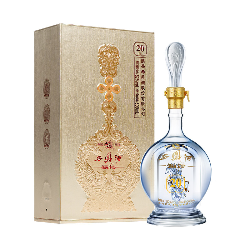 西凤酒高度白酒礼盒装纯酿凤香型