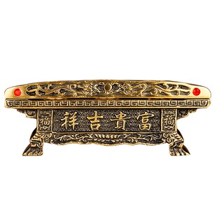 纯黄铜元宝贡台供佛酒杯圣水杯底座佛桌敬台茶杯供杯台座摆件