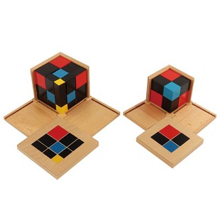 蒙氏蒙特梭利教具早教二项式三项式儿童纺织鼓益智玩具数学感官