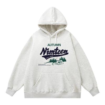 数码直喷印花休闲连帽卫衣男休闲