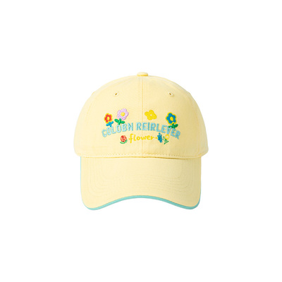 可爱甜美黄色棒球帽女春夏