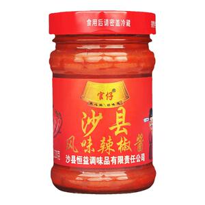 正沙县小吃辣椒酱瓶装下饭酱