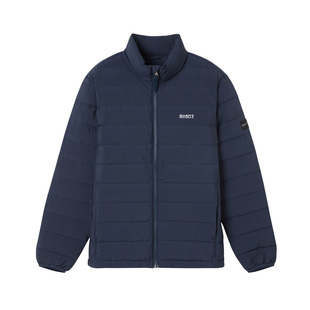 GANT/甘特冬季新款男士短款轻量立领纯色绗缝白鸭绒羽绒服外套