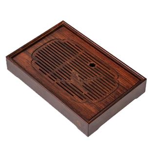 祥福燕喜现代简约高端竹制家用储水干泡台茶台托盘茶海茶几茶盘