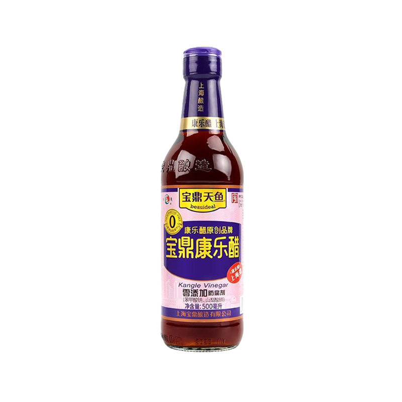 上海宝鼎天鱼康乐醋500ml瓶装饺子蘸醋虾蟹醋家用炒菜凉拌食用醋